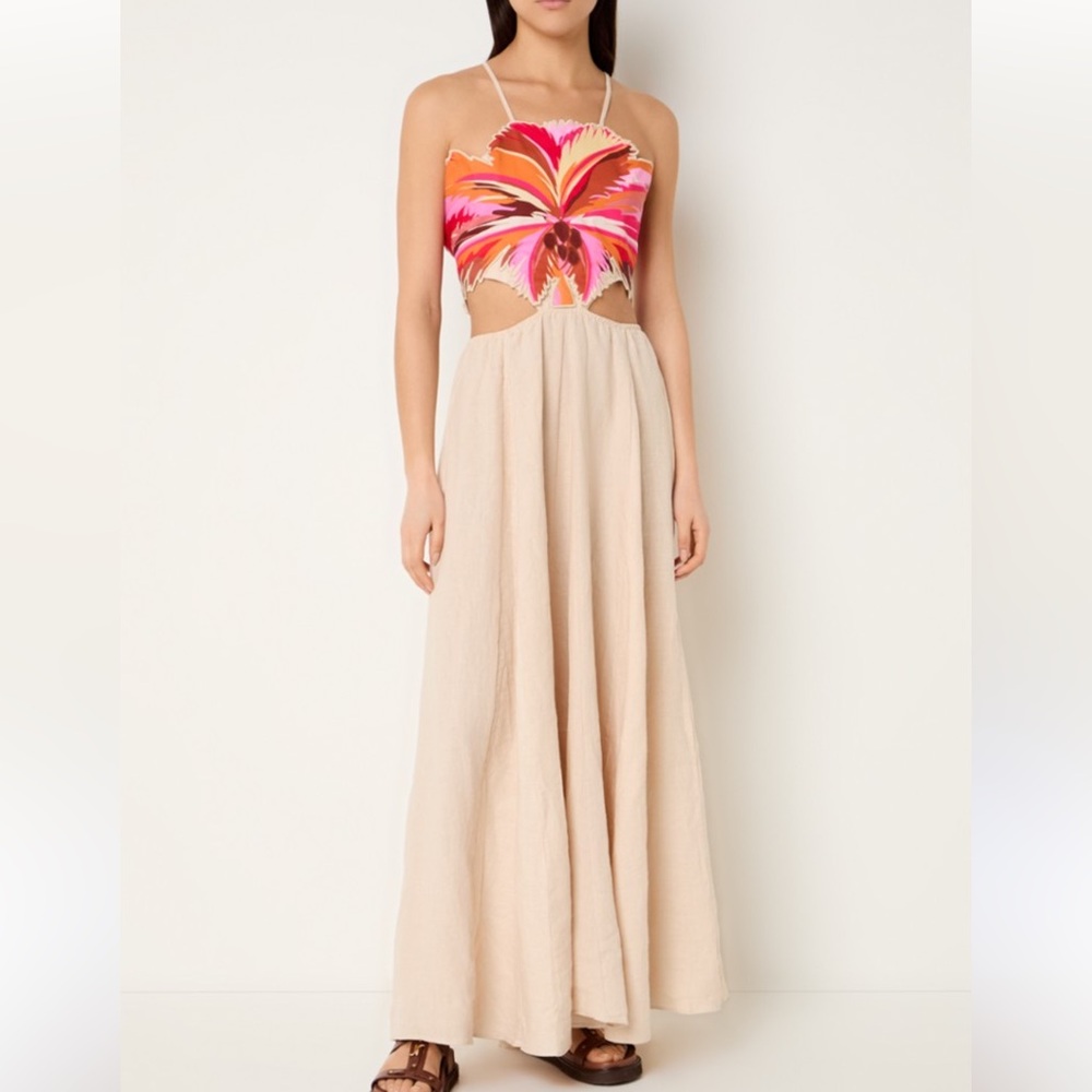 Maaji x Anthropologie Boho Sunrise Owen Maxi Dress